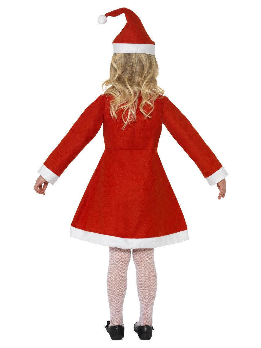 Santa Girl Costume, Red - 3