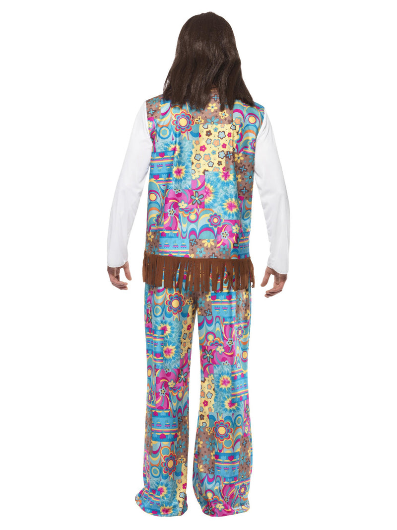 Groovy Hippie Costume, Multi-Coloured - 3