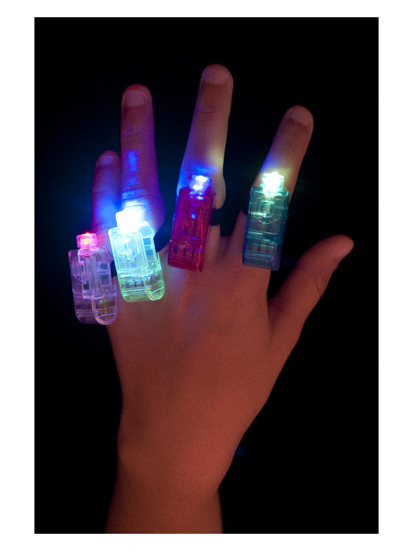 Multi Colour, Multi Flashing Finger Lights, Assort - 2