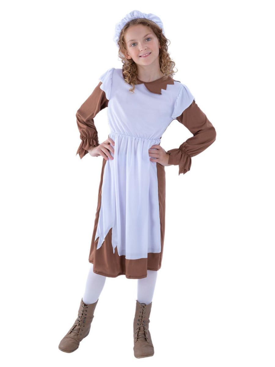 Poor Victorian Costume, Brown & White - 5