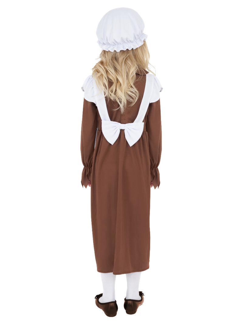 Poor Victorian Costume, Brown & White - 3