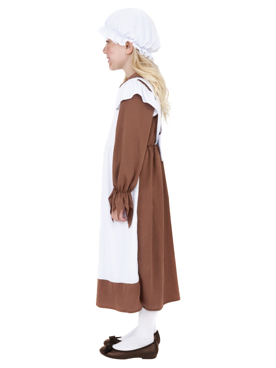 Poor Victorian Costume, Brown & White - 4
