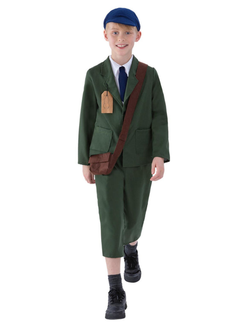 World War II Evacuee Boy Costume, Green - 5