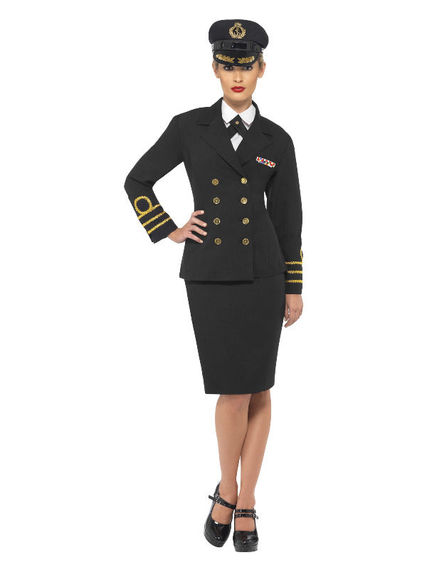 Navy Officer Costume, Black - 2