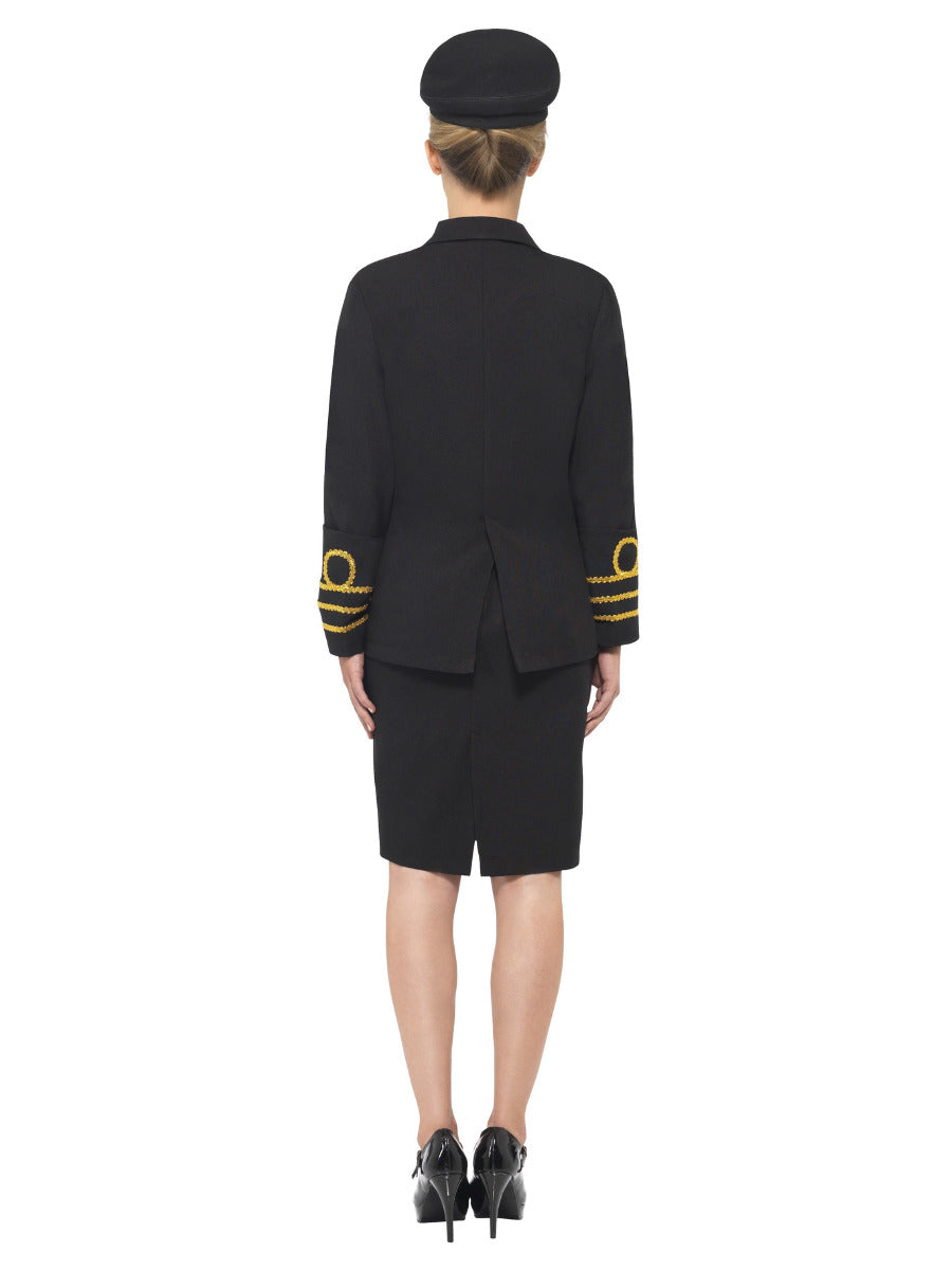 Navy Officer Costume, Black - 3