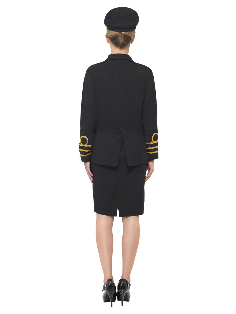 Navy Officer Costume, Black - 3