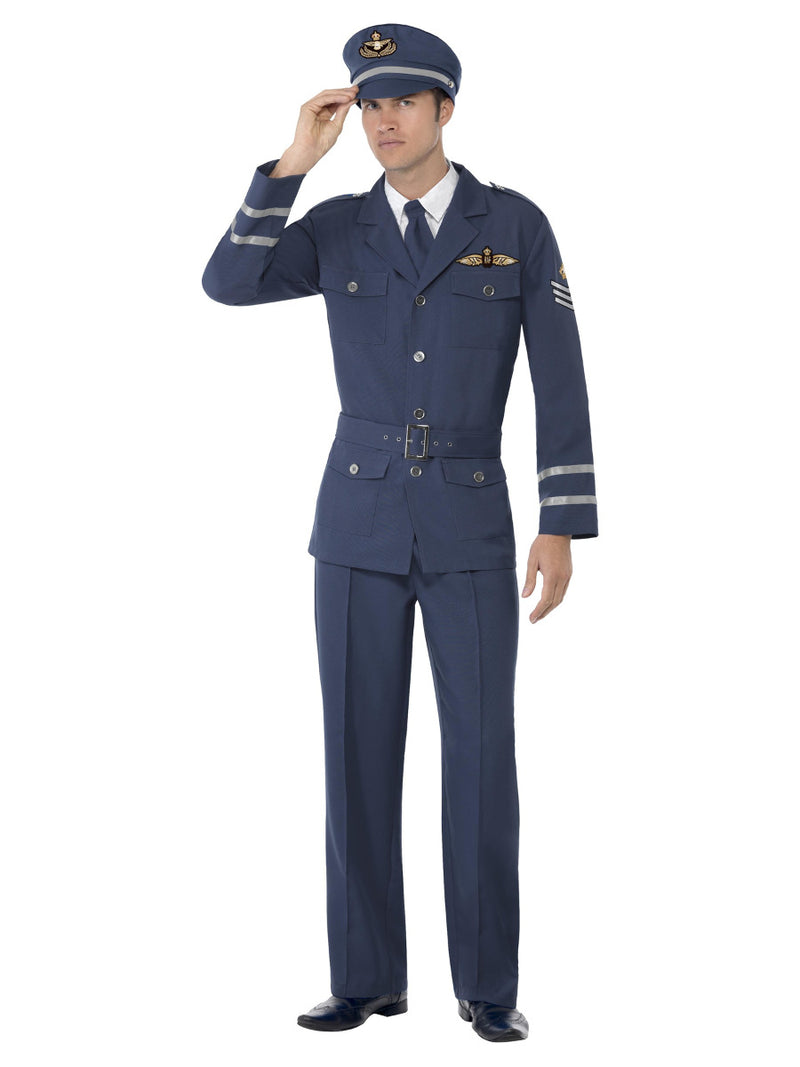 WW2 Air Force Captain Costume, Blue - 1