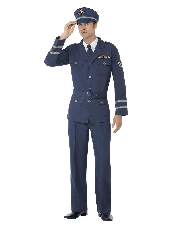 WW2 Air Force Captain Costume, Blue - 2