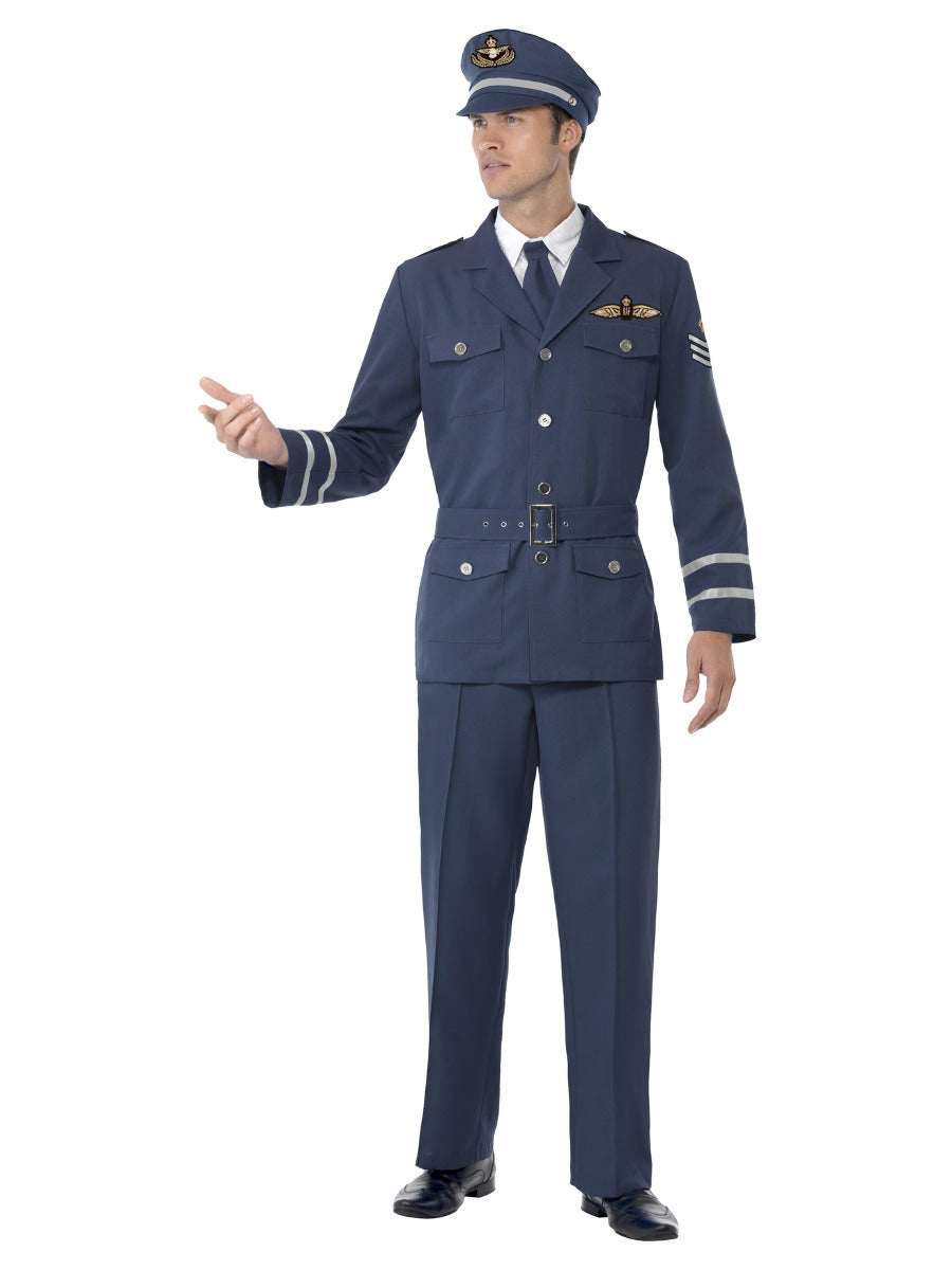 WW2 Air Force Captain Costume, Blue - 5
