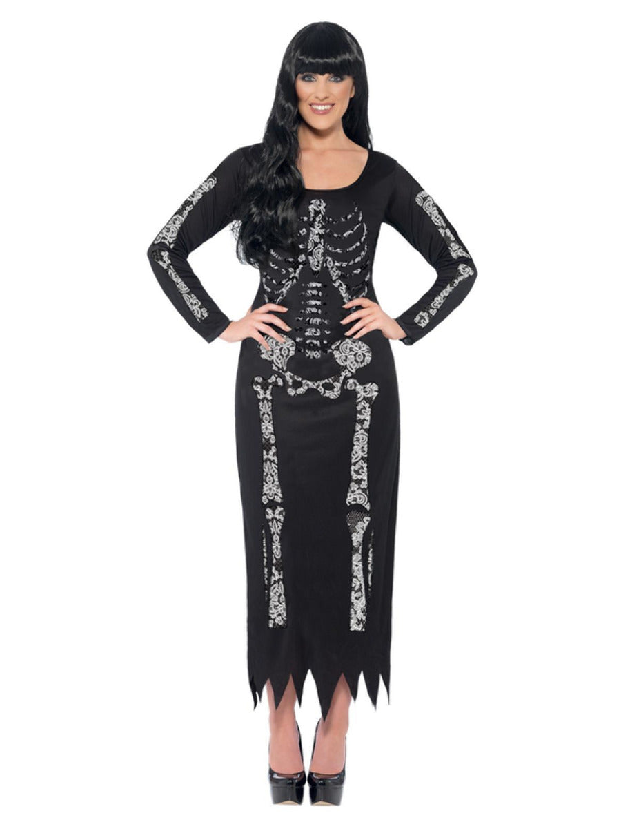 Skeleton Costume, Black - 5