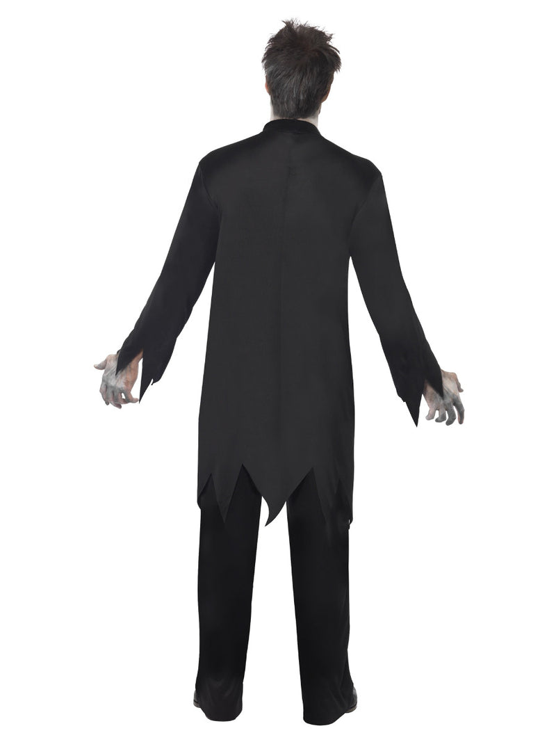 Zombie Priest Costume, Black - 3