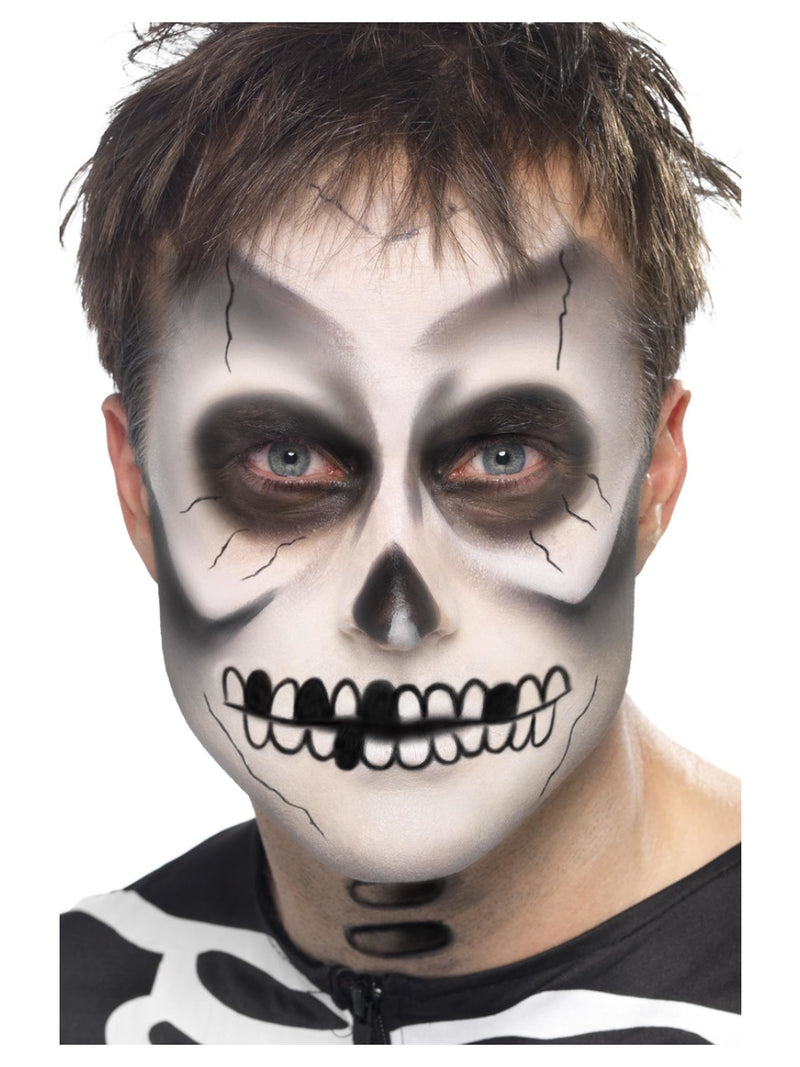 Smiffys Make-Up FX, Skeleton Kit, Black & White - 1
