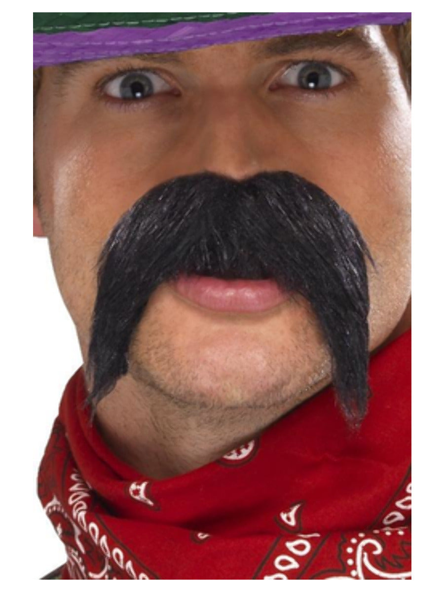 Big & Bushy Gringo Tash, Black - 1