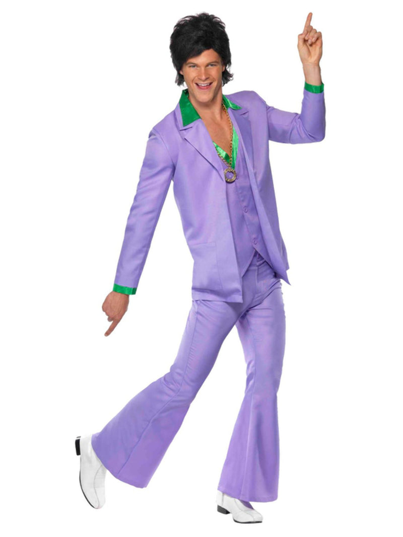 Lavender 70s Suit Costume, Purple - 5