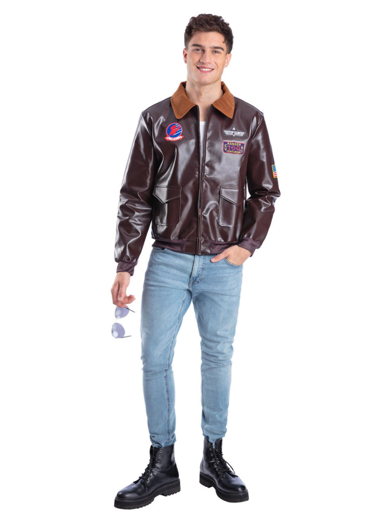 Top Gun Bomber Jacket, Brown - 5