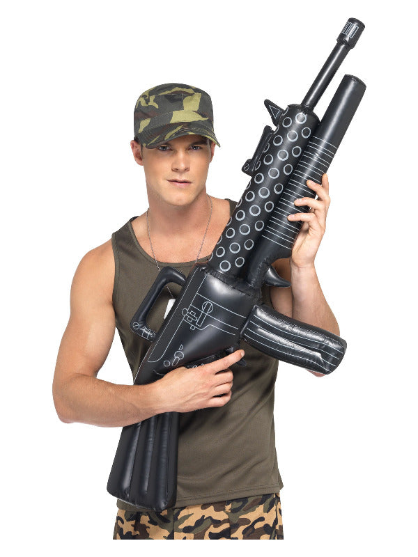 Inflatable Machine Gun, Black - 2