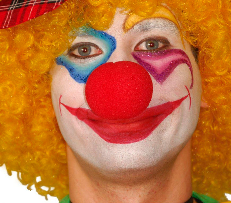 RED FOAM RUBBER CLOWN NOSE, 5 CM