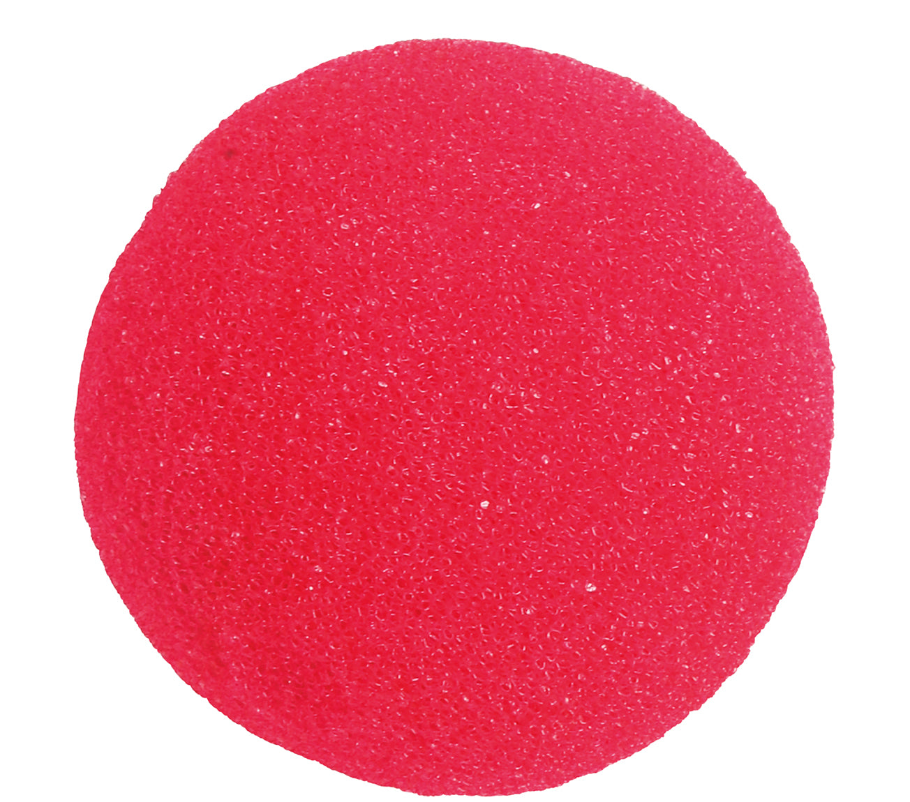 RED FOAM RUBBER CLOWN NOSE, 5 CM
