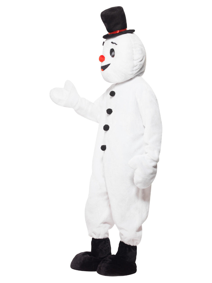 Snowman Mascot Costume, White - 4