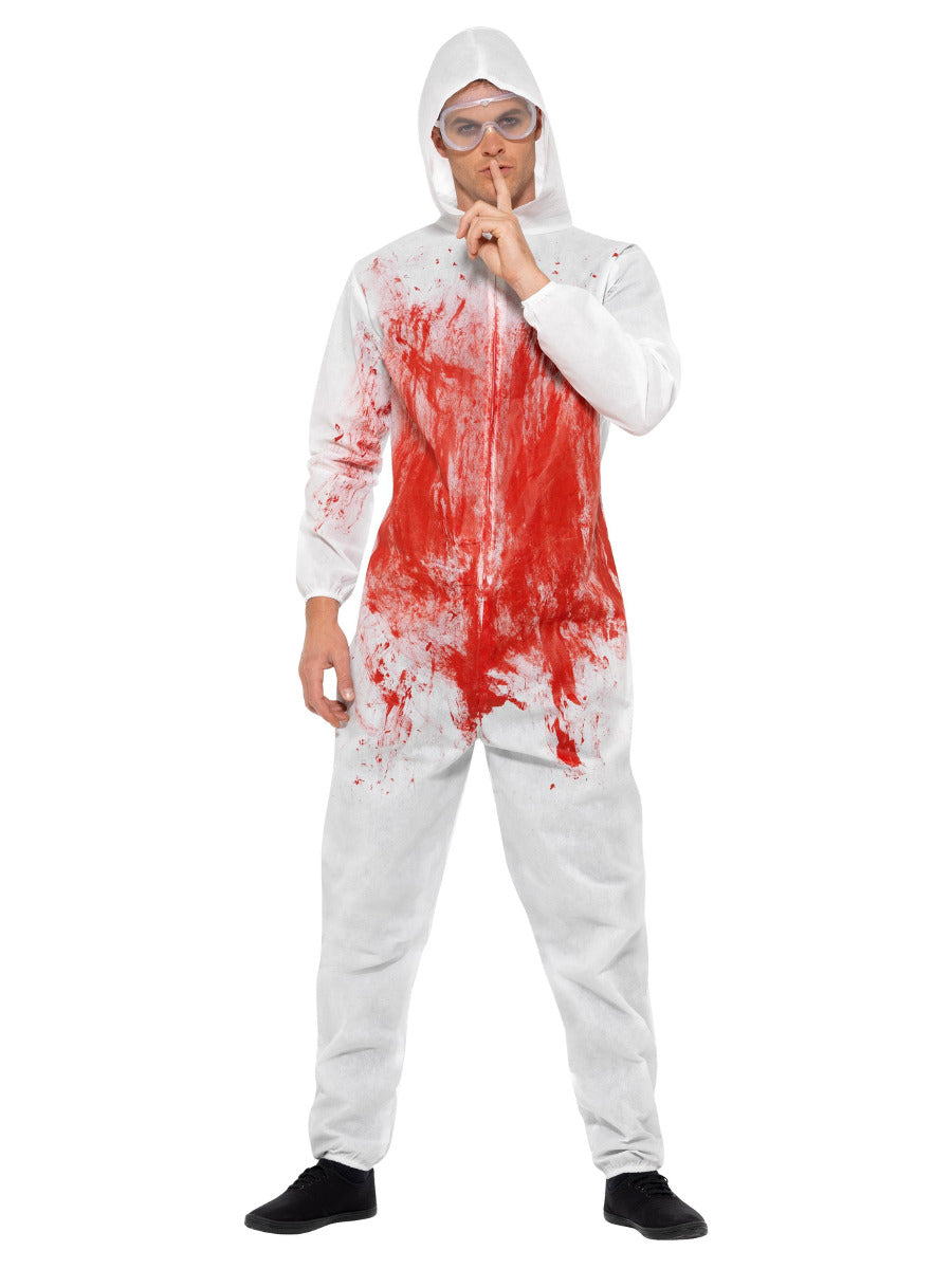 Bloody Forensic Overall Costume, Red - 1