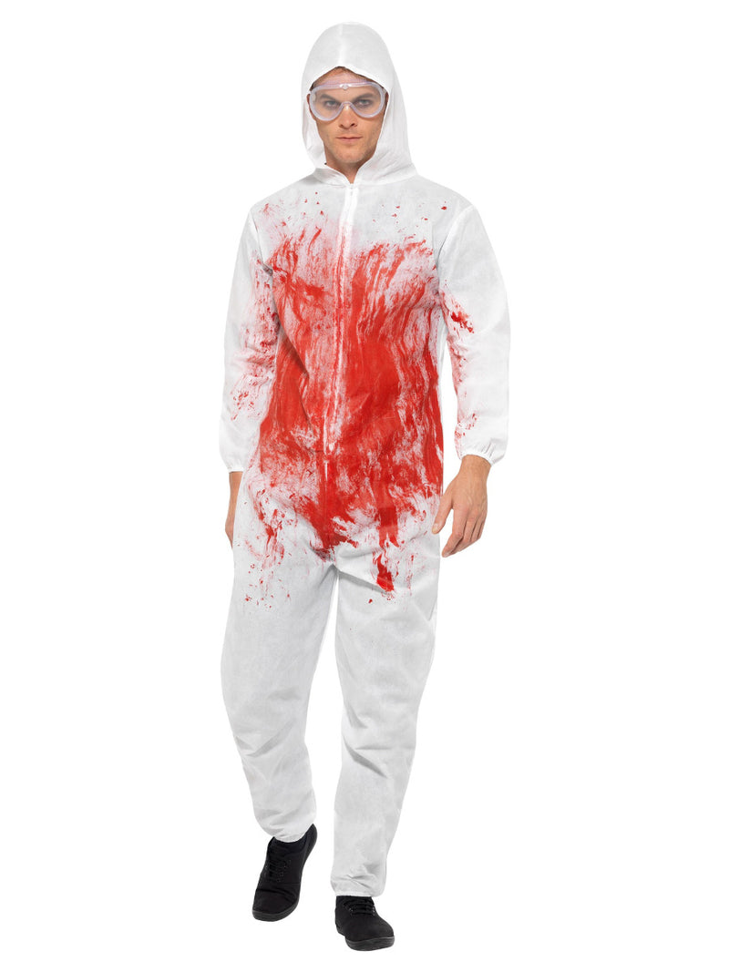 Bloody Forensic Overall Costume, Red - 5
