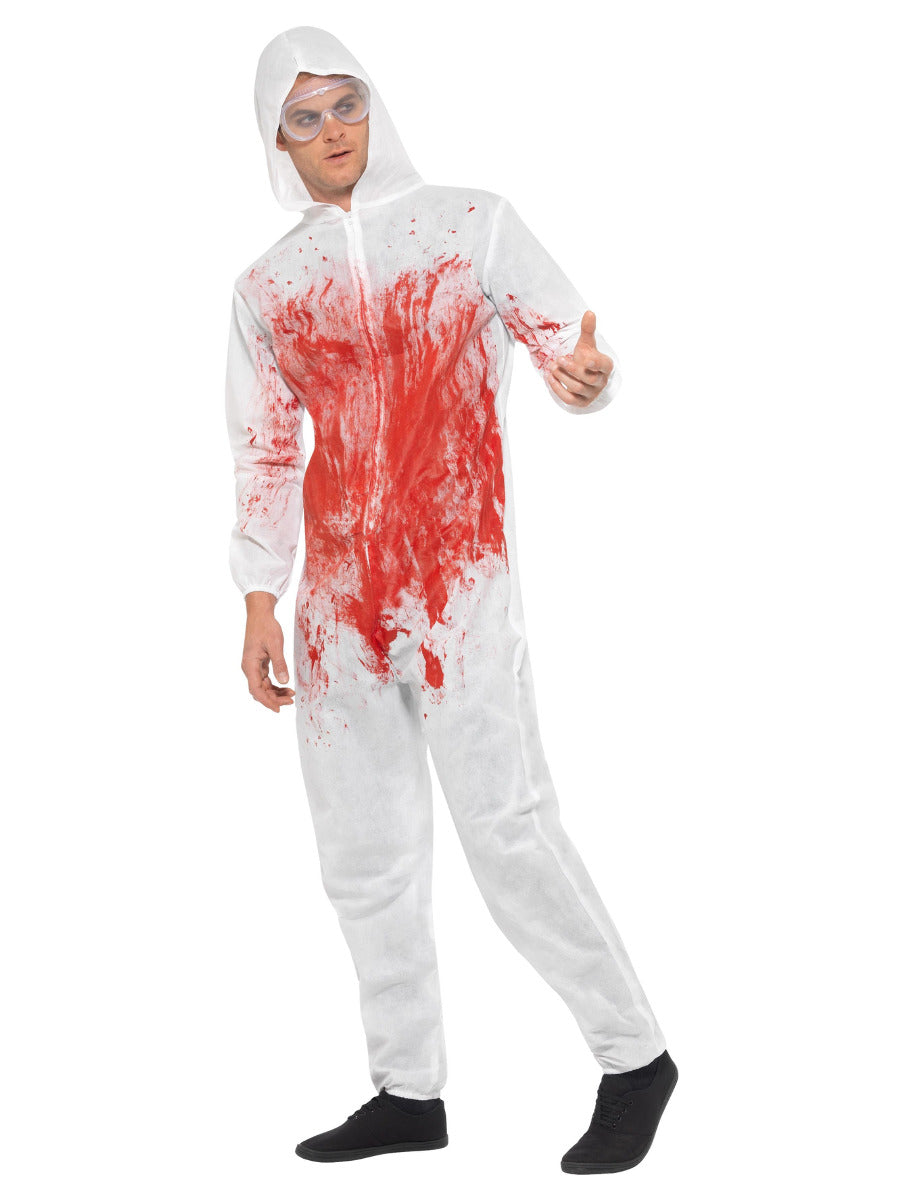 Bloody Forensic Overall Costume, Red - 4