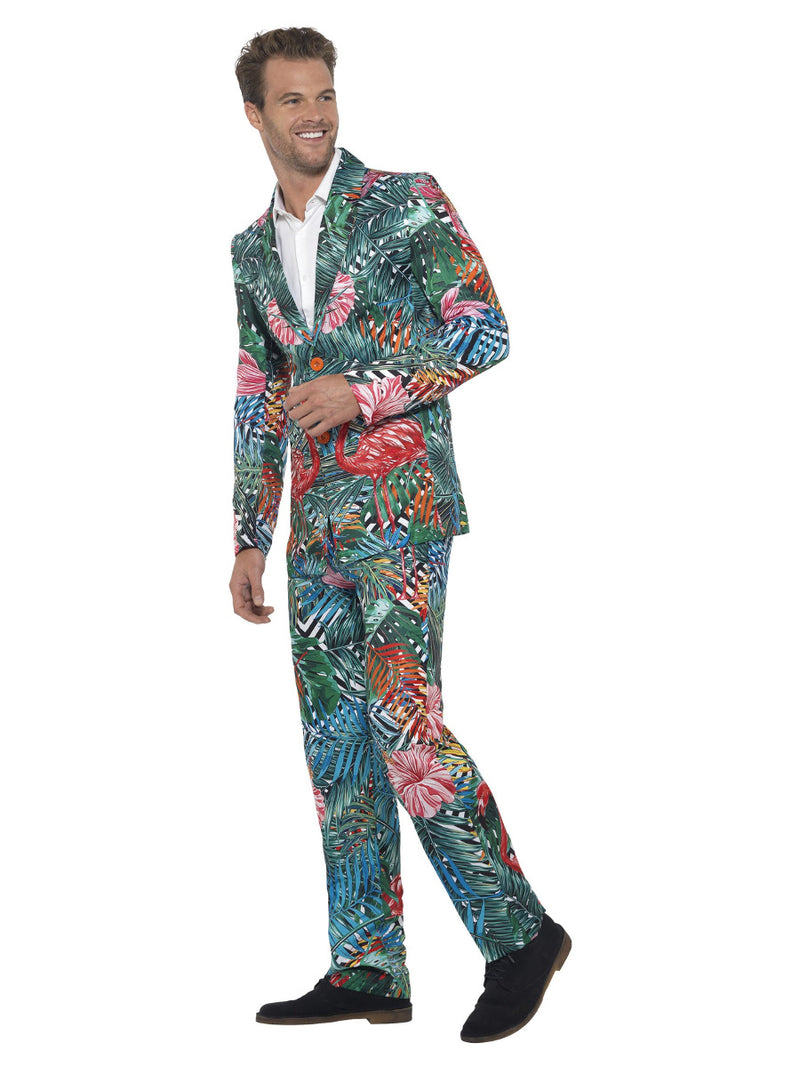 Hawaiian Tropical Flamingo Suit, Multi-Coloured - 4