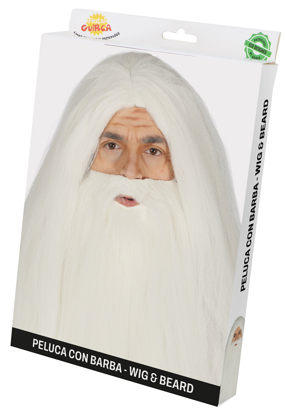 WHITE BEARD AND WIG IN BOX