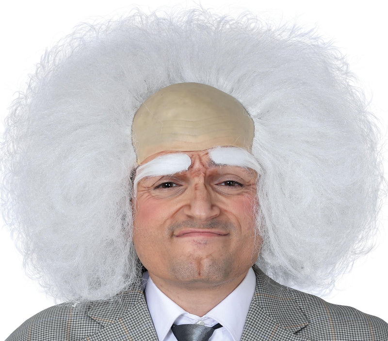 WHITE BALD WIG IN BOX