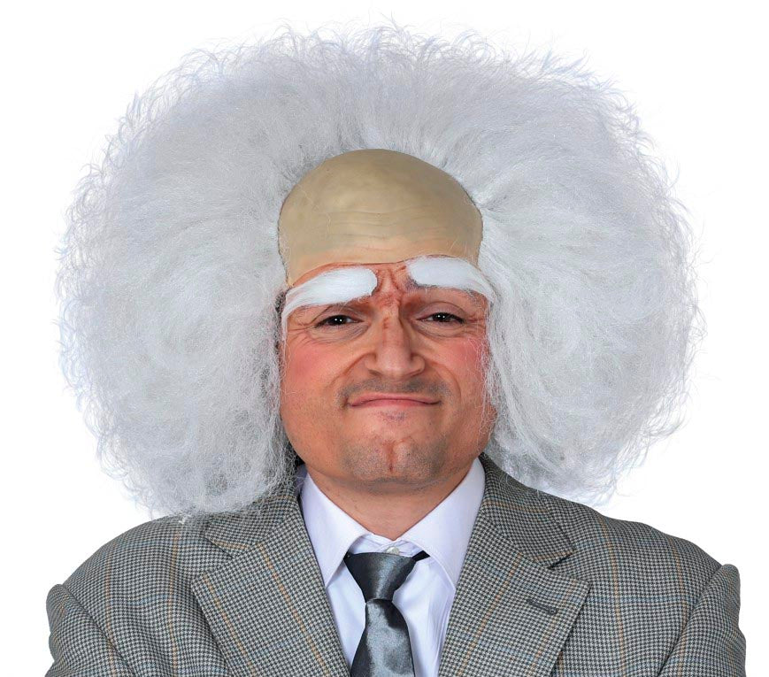 WHITE BALD WIG IN BOX