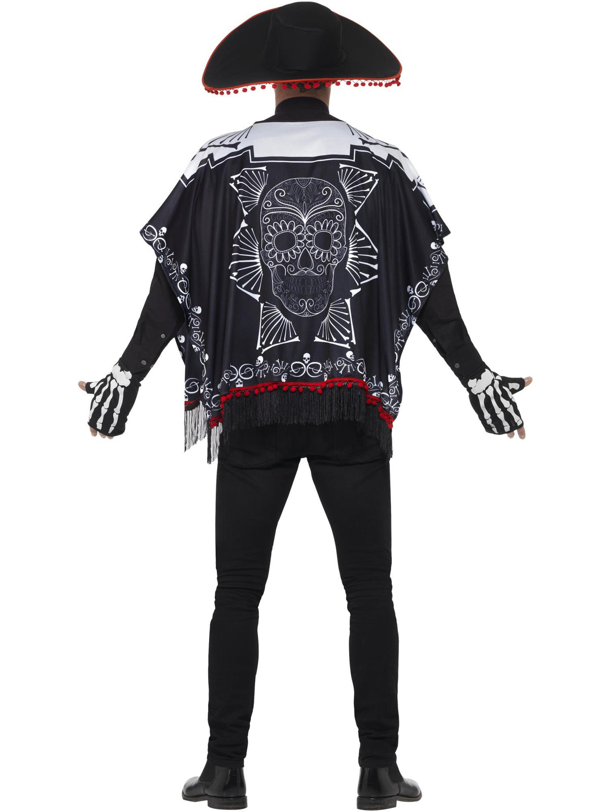 Day of the Dead Bandit Costume, Black & White 2