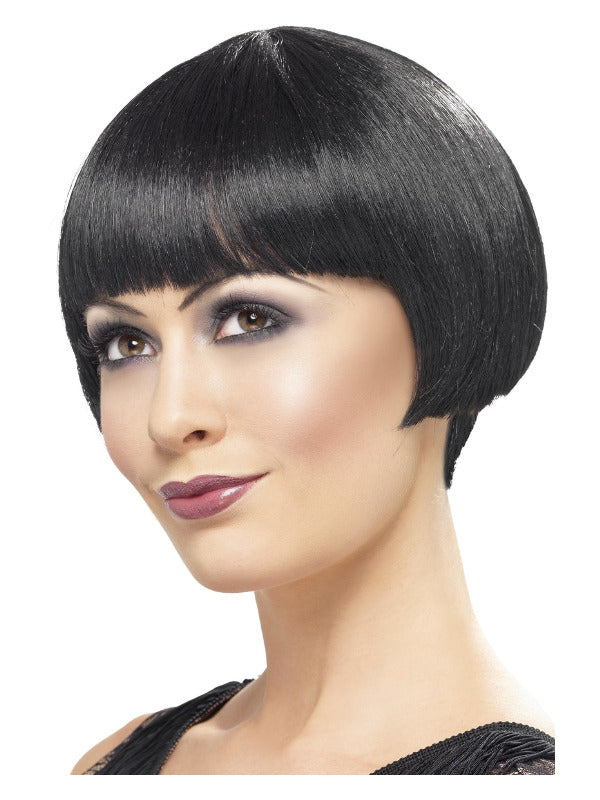 20s Flapper Bob Wig, Black - 2