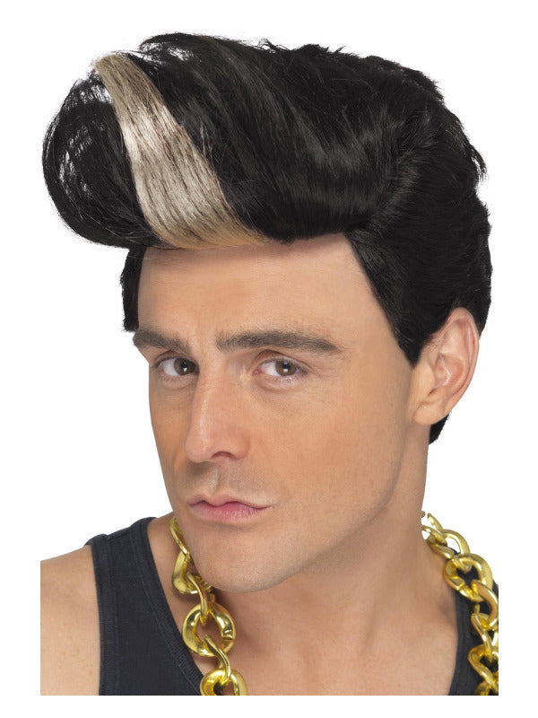 90s Rapper Wig, Black - 2