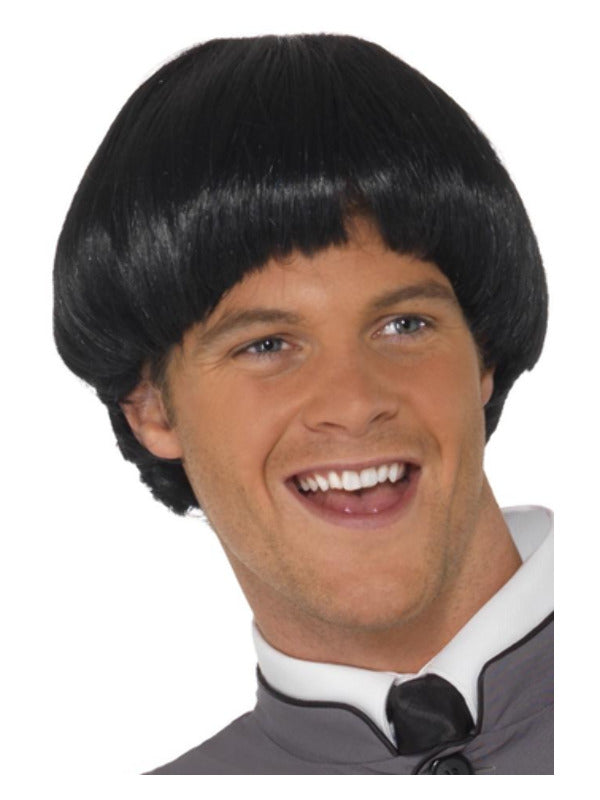 Swinging '60s Bowl Wig, Black - 2