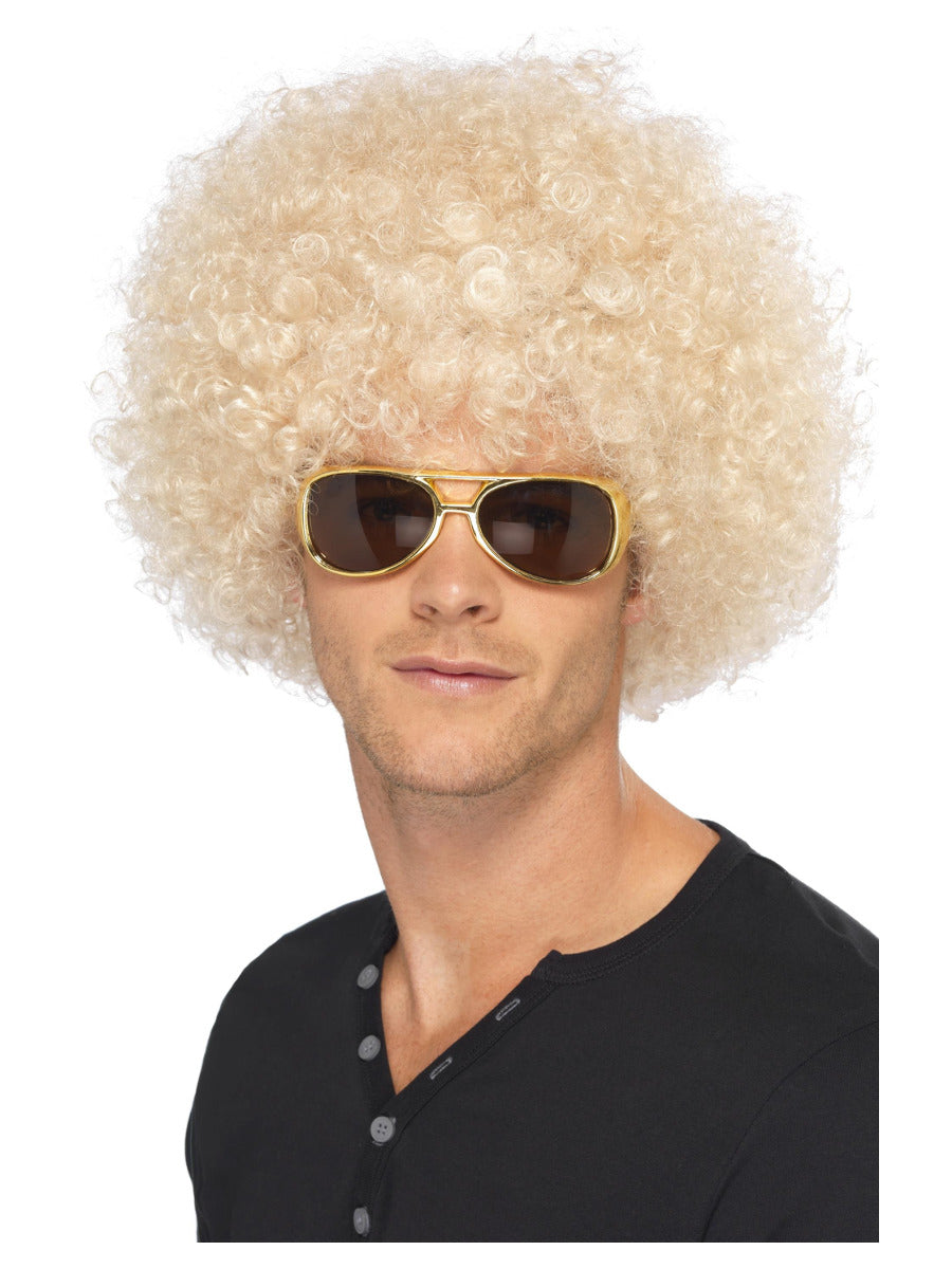 70s Funky Afro Wig, Blonde - 3