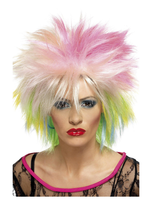 80s Attitude Wig, Multi-Coloured - 2