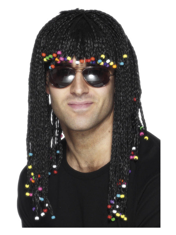 Braided Wig, Black - 2