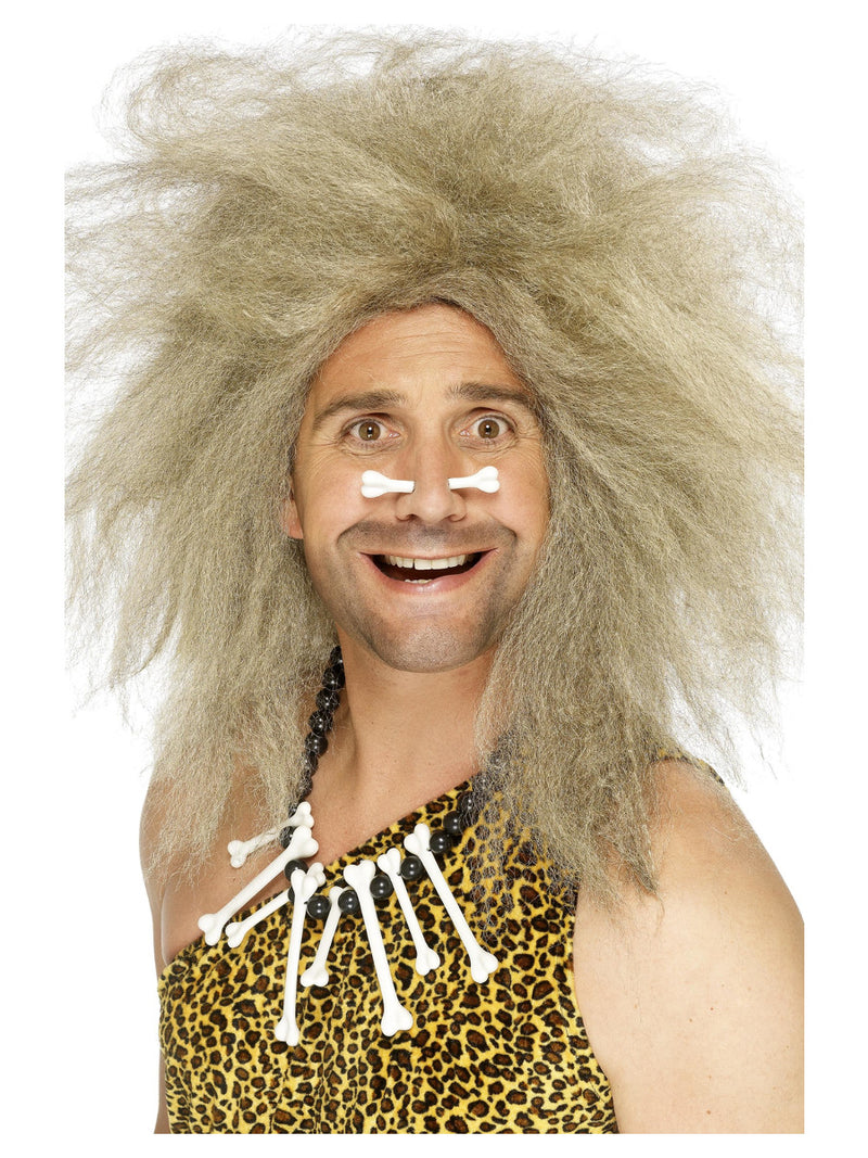 Crazy Caveman Wig, Blonde - 1