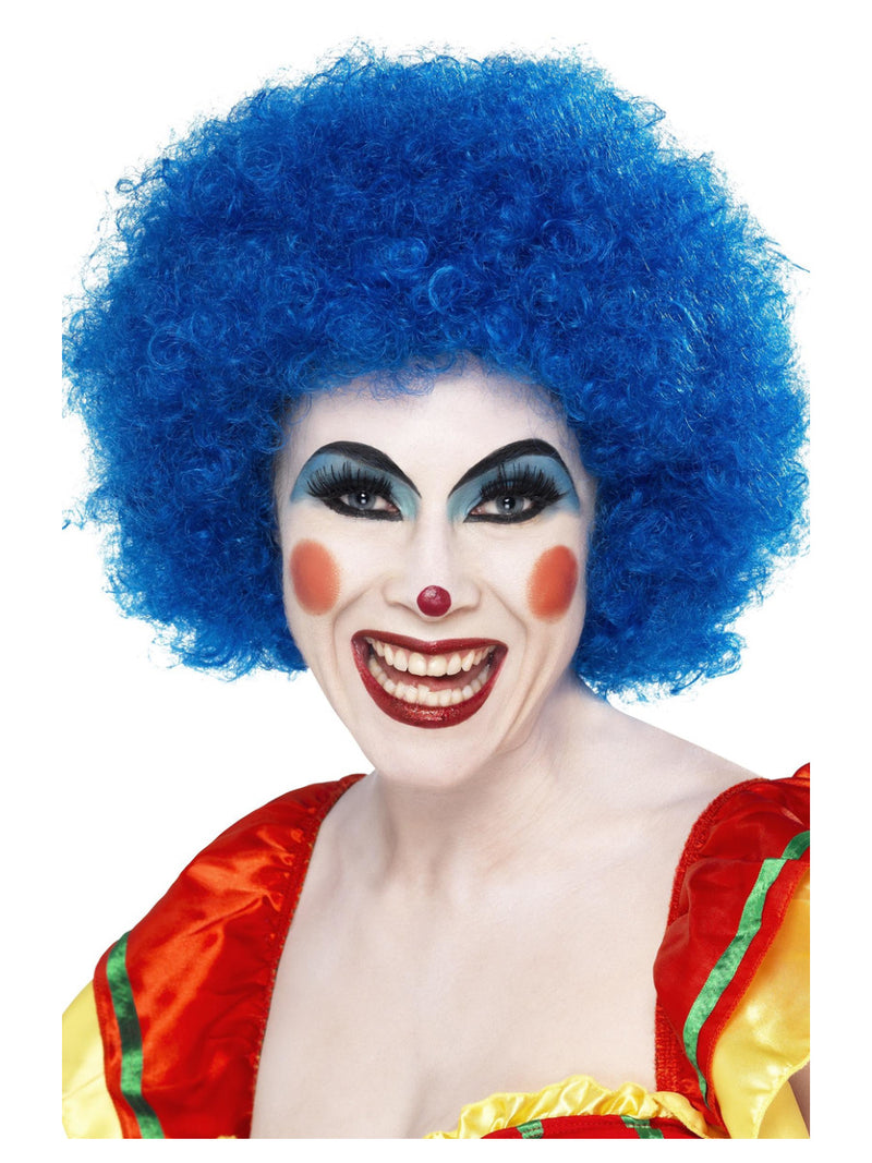 Crazy Clown Wig, Blue - 1