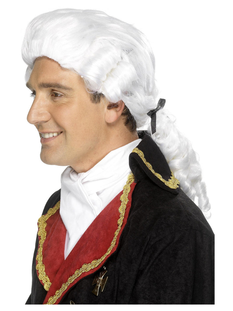 Court Wig, White - 1