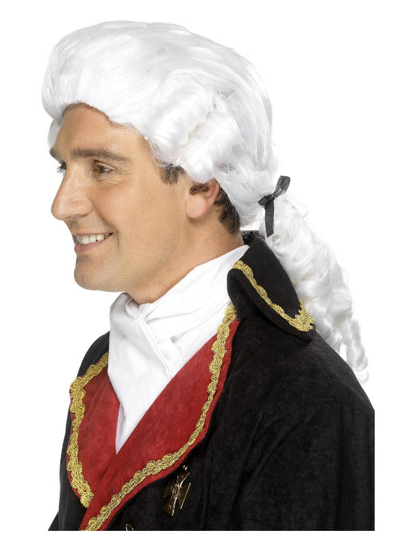 Court Wig, White - 2