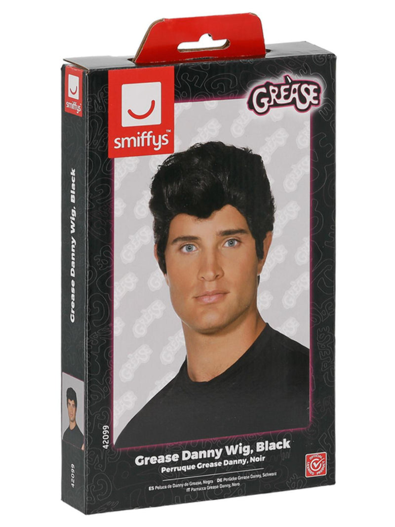 Grease Danny Wig, Black - 3