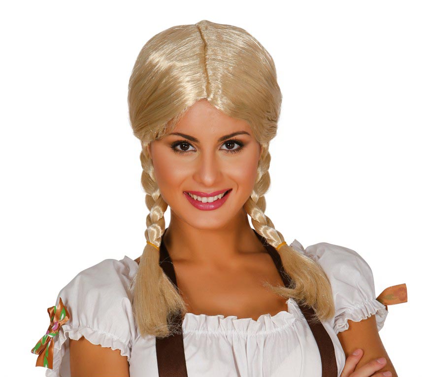 BLOND PLAITED WIG (BOX CONTAINER)