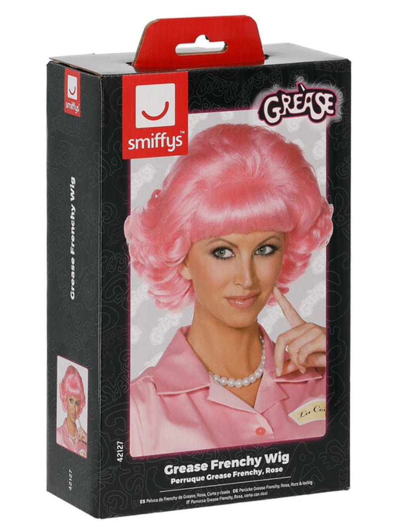 Grease Frenchy Wig, Pink - 3