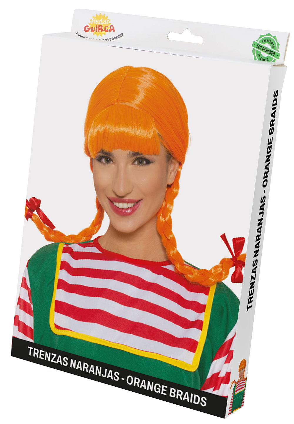 ORANGE BRAID WIG (BOX CONTAINER)