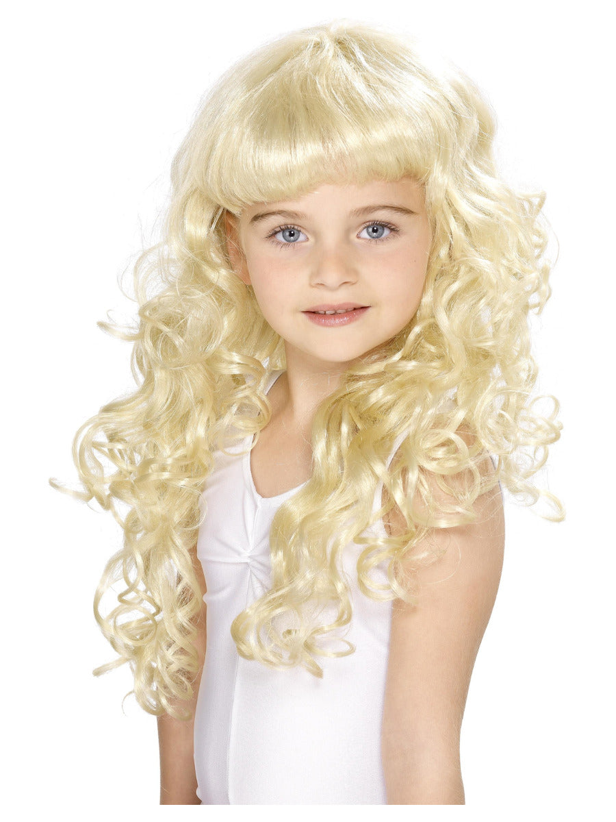 Girl's Princess Wig, Blonde - 1