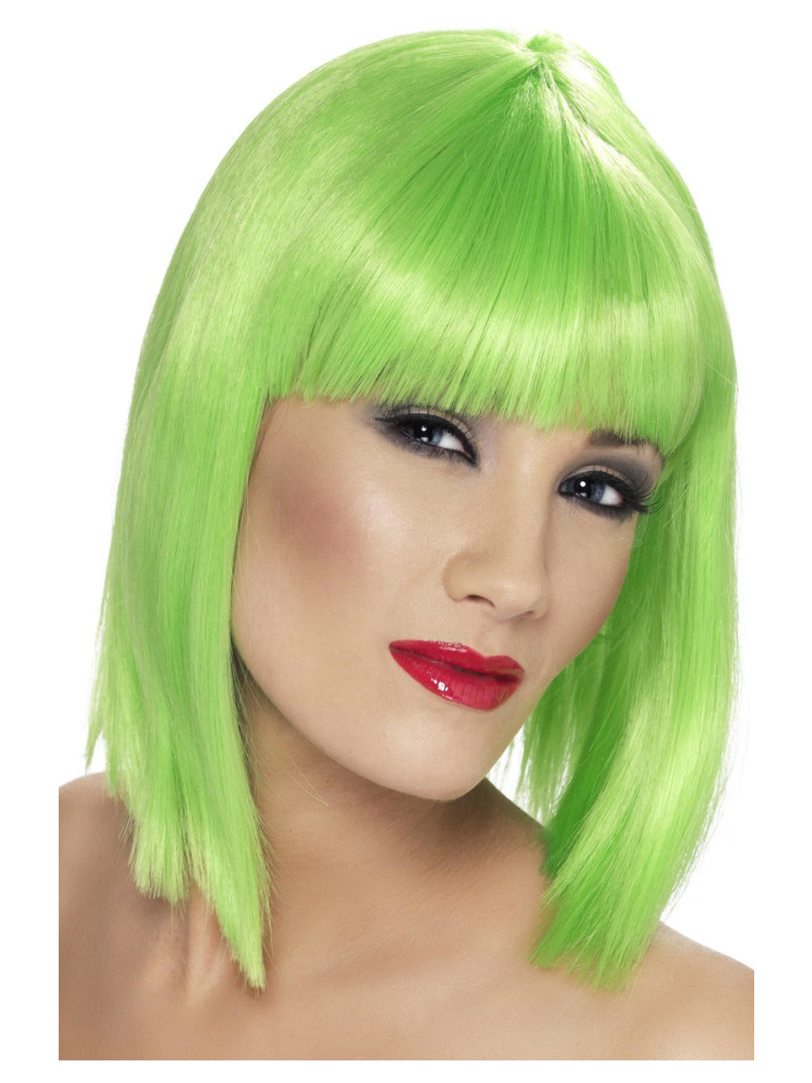 Glam Wig, Neon Green - 1