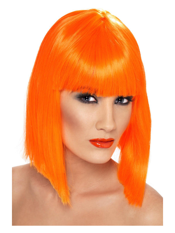 Glam Wig, Neon Orange - 2