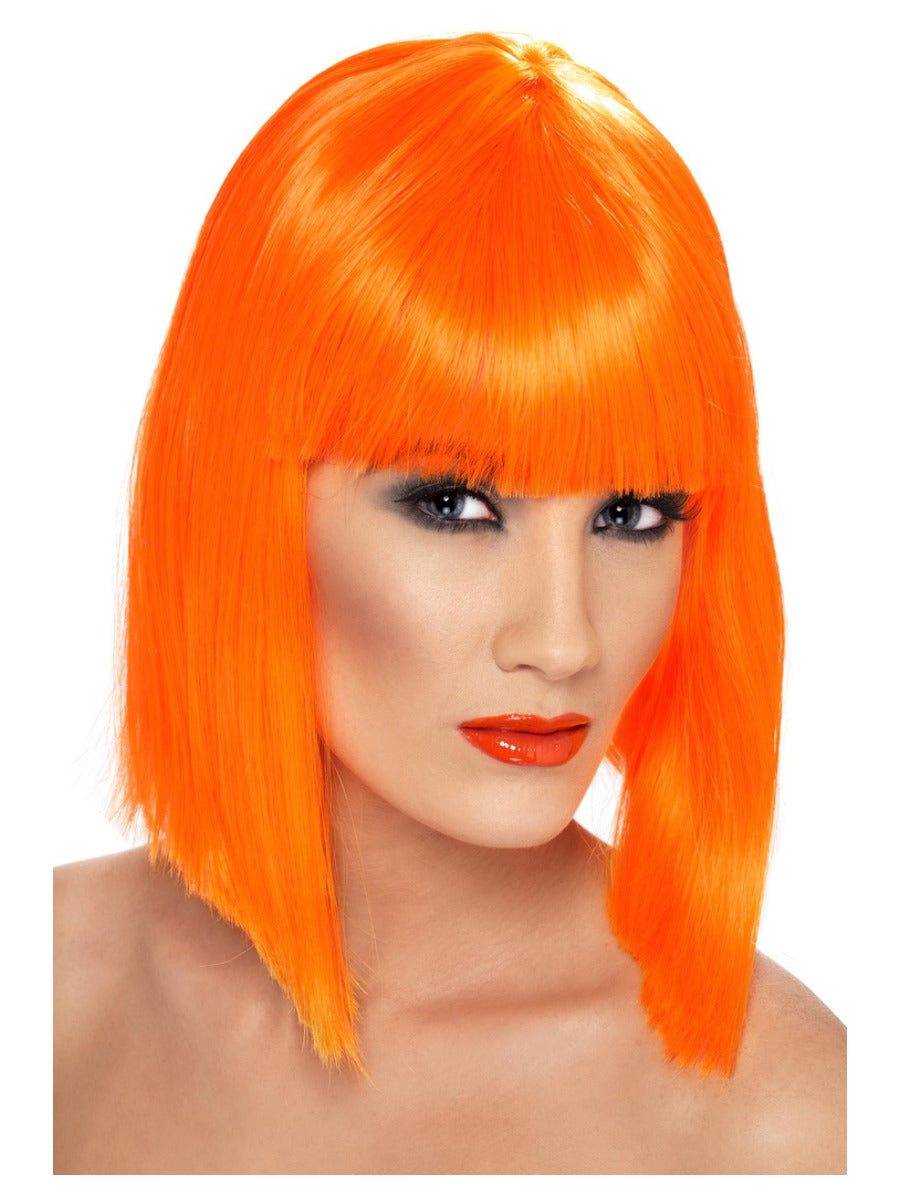 Glam Wig, Neon Orange - 1