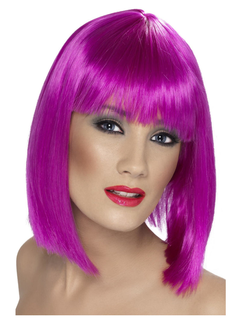 Glam Wig, Neon Purple - 1